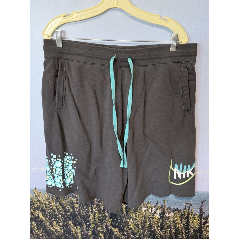 $60 Nike Air Sportswear Alumni Air Bubble French Terry Shorts Anthracite XL